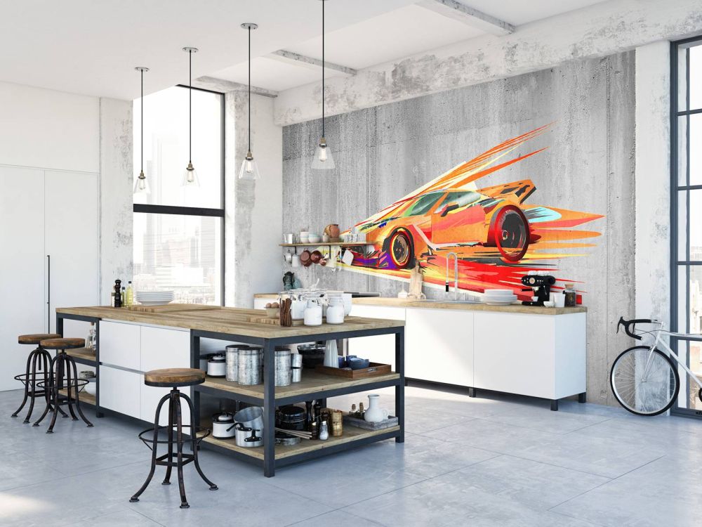 Graffiti raceauto