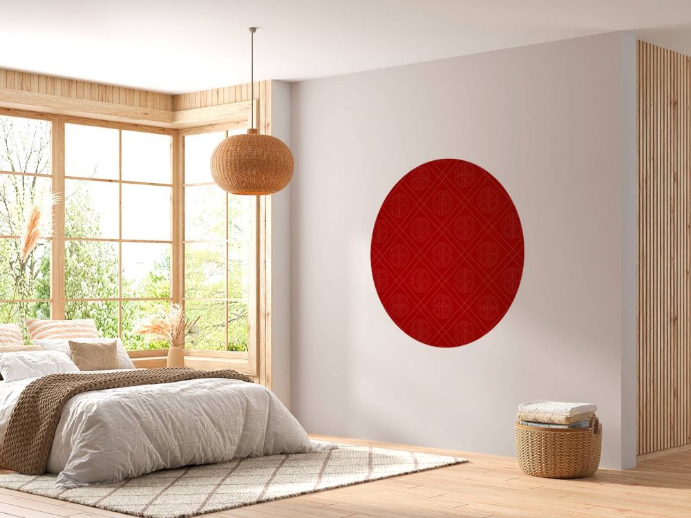 Rood Chinees patroon
