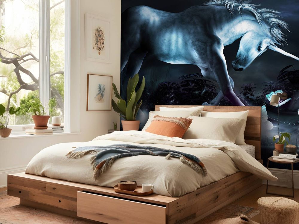Spelende unicorn