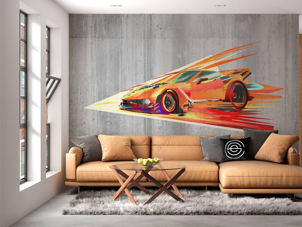 Graffiti raceauto