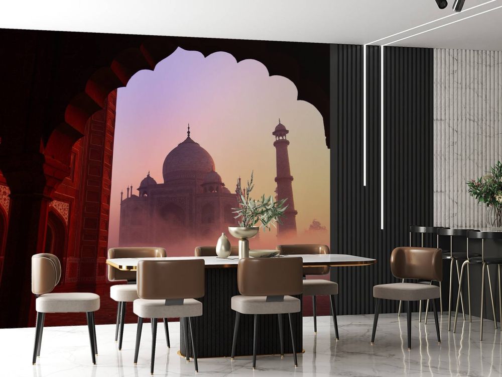 Taj Mahal bij zonsopgang