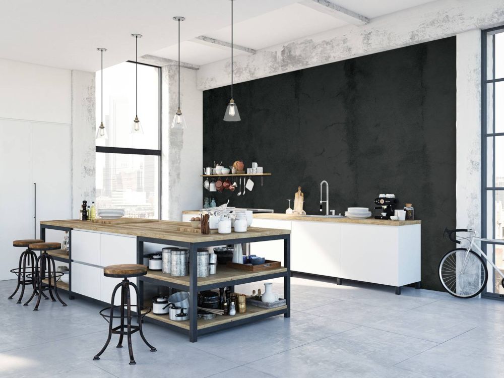 Zwartgrijs beton