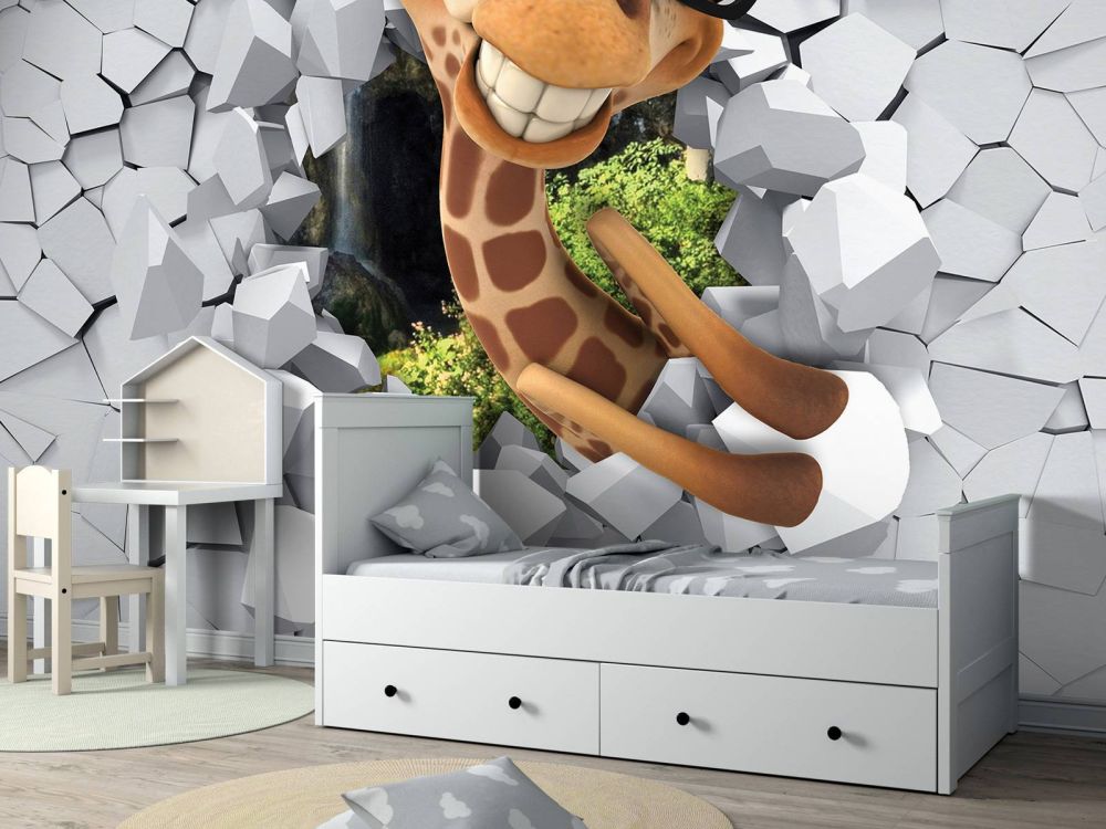 Grappige giraffe