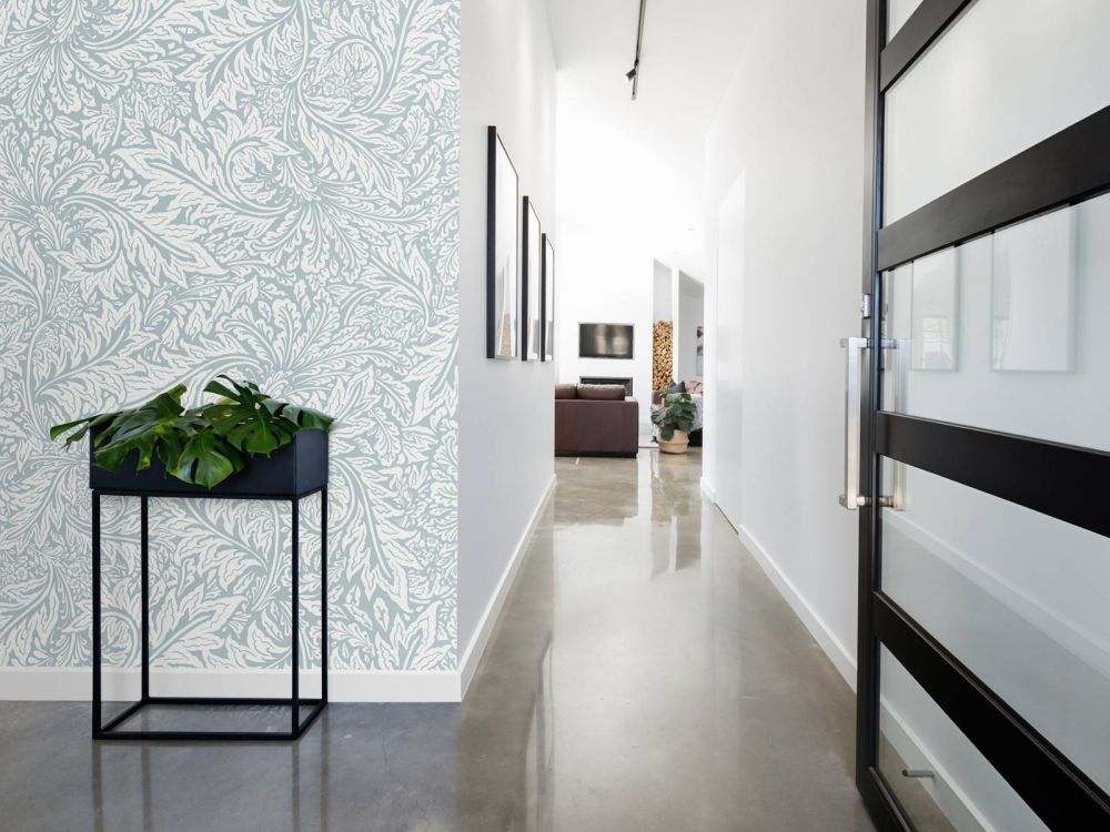 Morris Florals & Leaves - poeder blauw