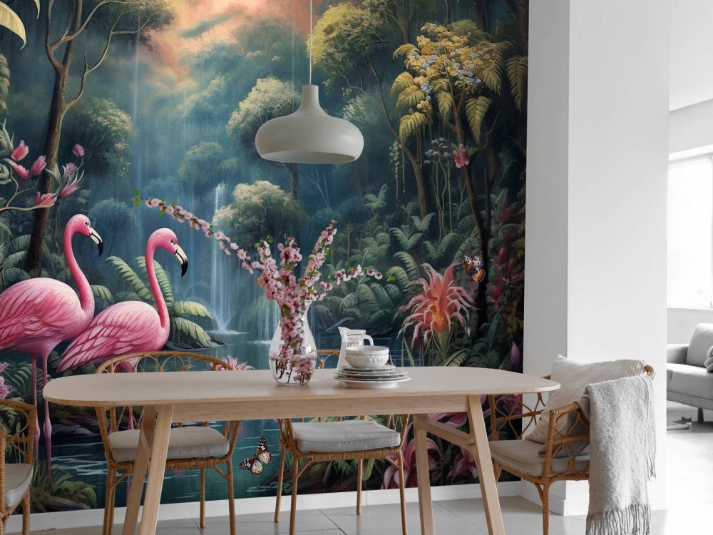 Schemerige Flamingo Eden