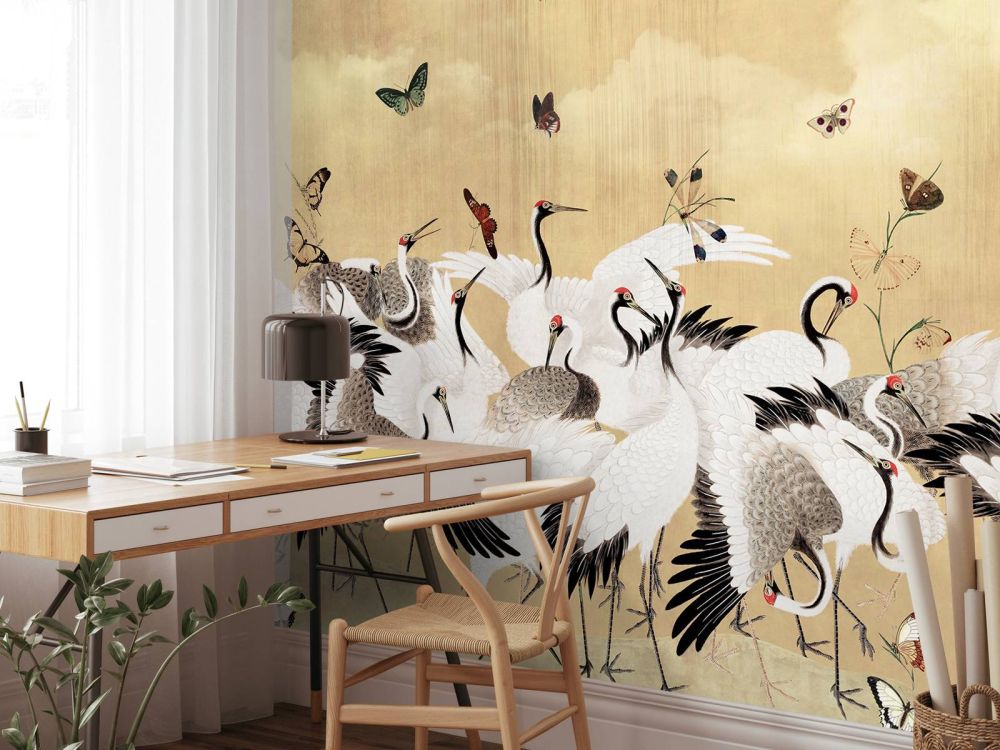 Golden Dance of Cranes