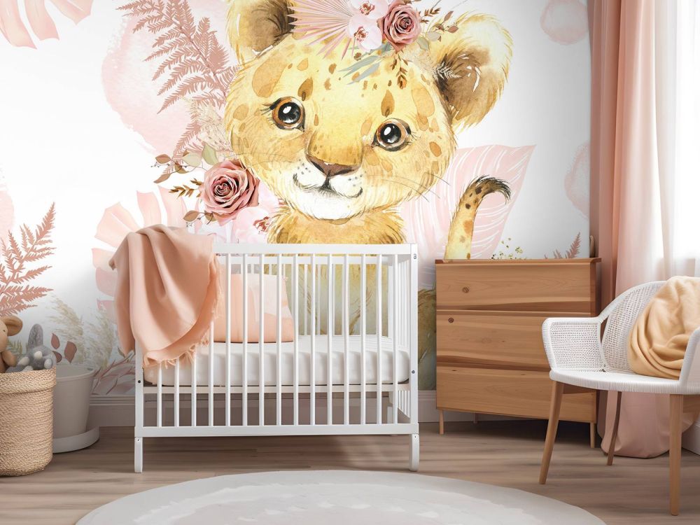 Roze jungle leeuwin baby