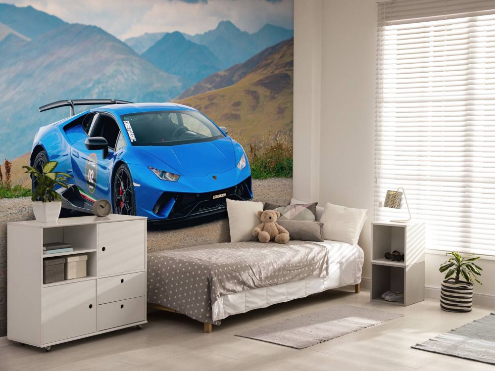Lamborghini Huracán STO in de bergen