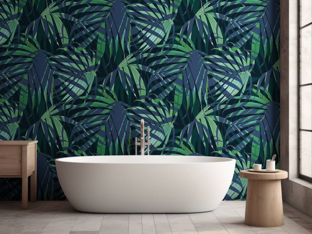 Groene palmbladeren