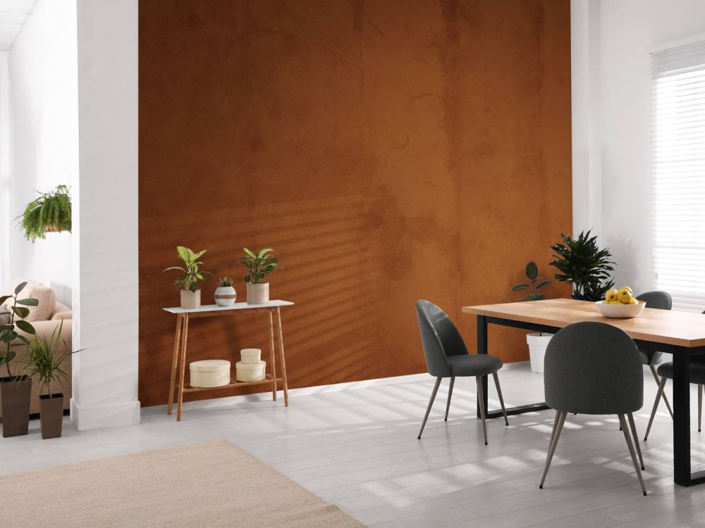 Roodbruin beton