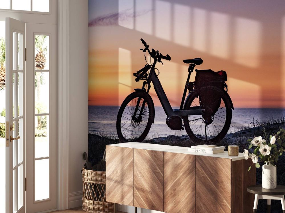 Fiets aan een zee