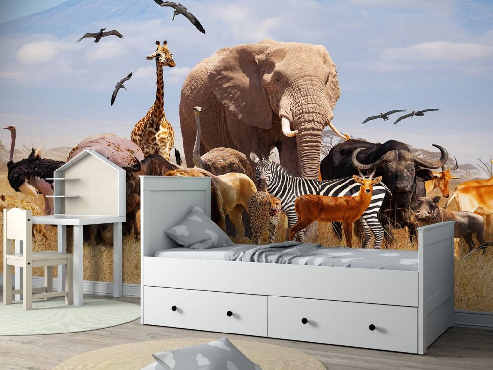 Afrikaanse dieren bij Kilimanjaro