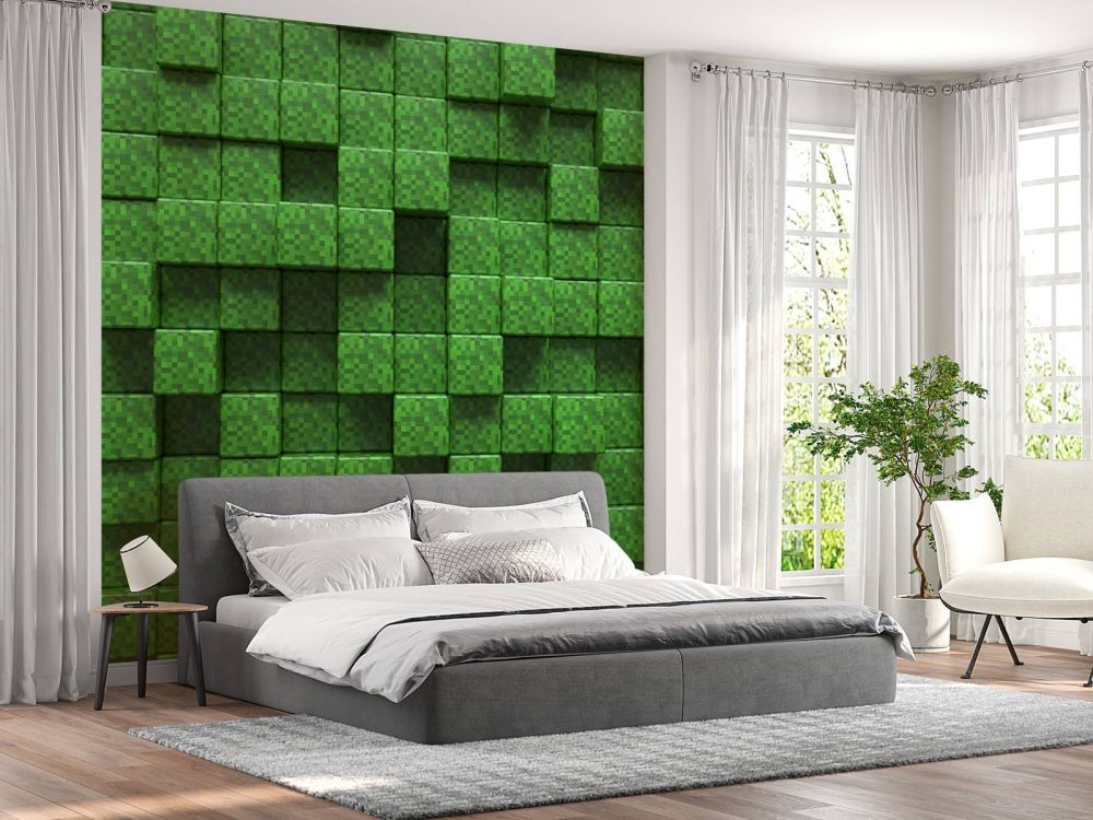 3D Minecraft gras