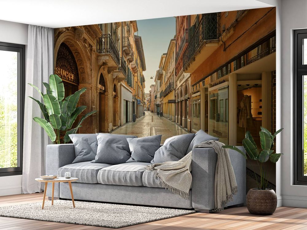 Winkelstraat in Italië