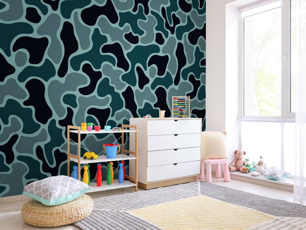 Groen grijze camouflage 
