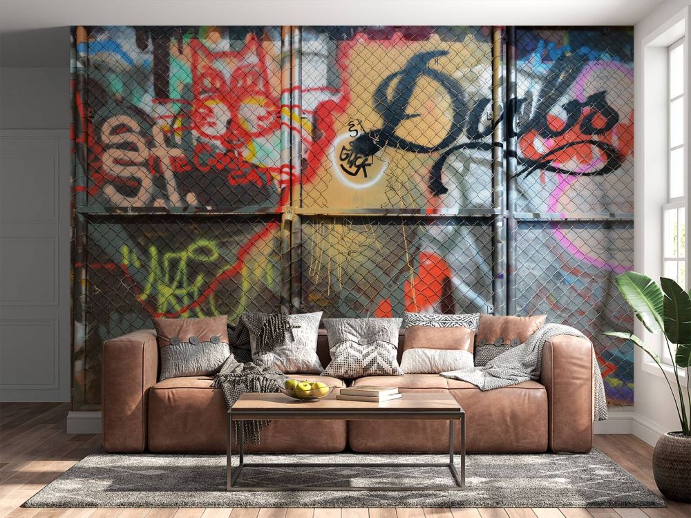 Graffiti op stalen deuren