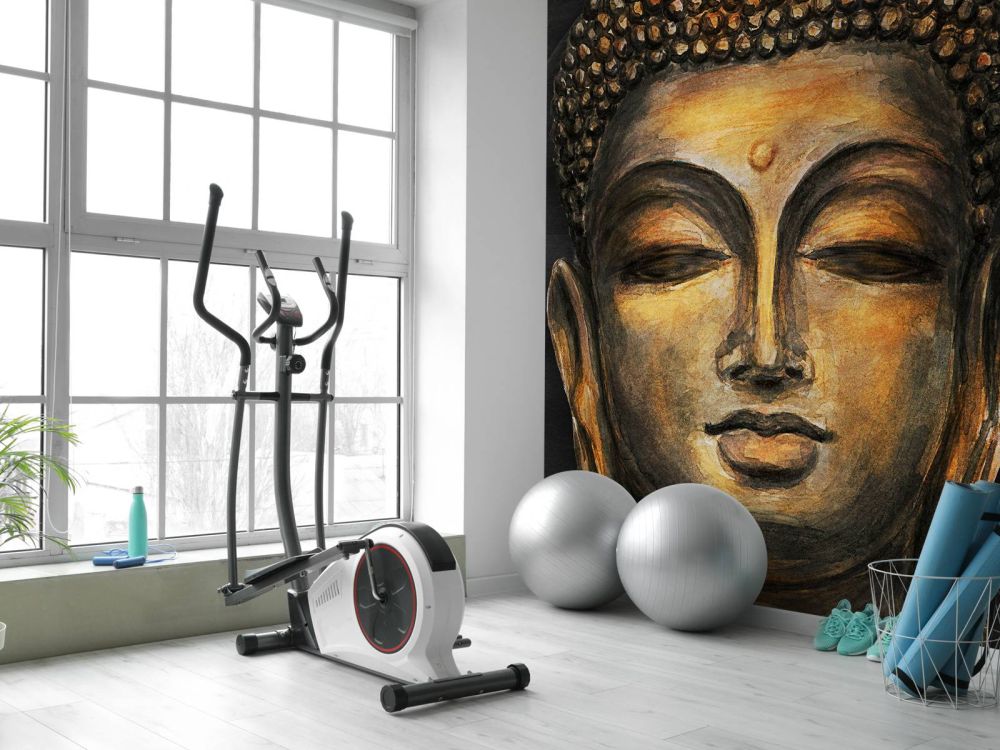 Geschilderde Buddha