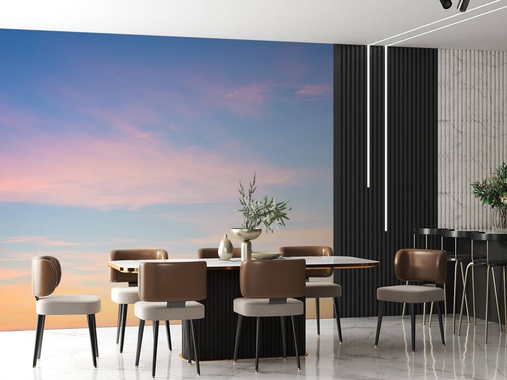 Lucht met zachte kleuren