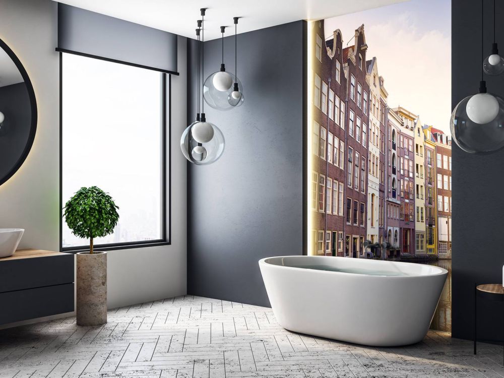 Amsterdamse huizen aan de gracht