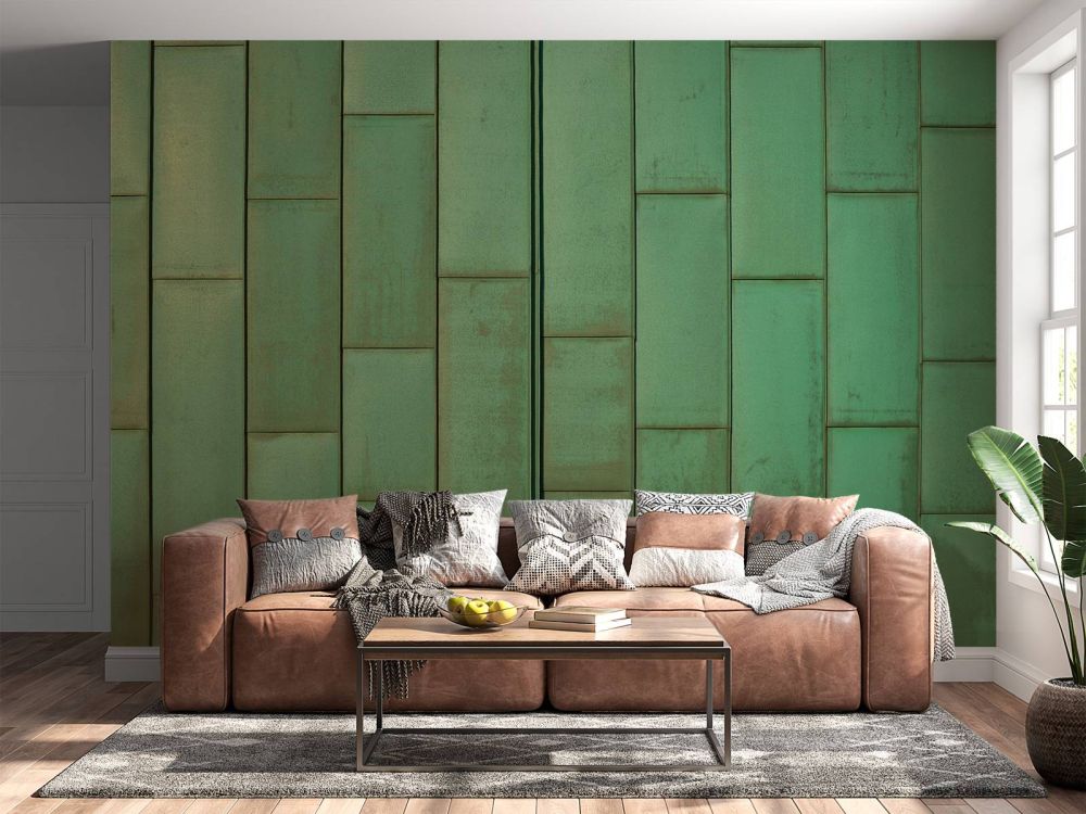 Groene platen van koper