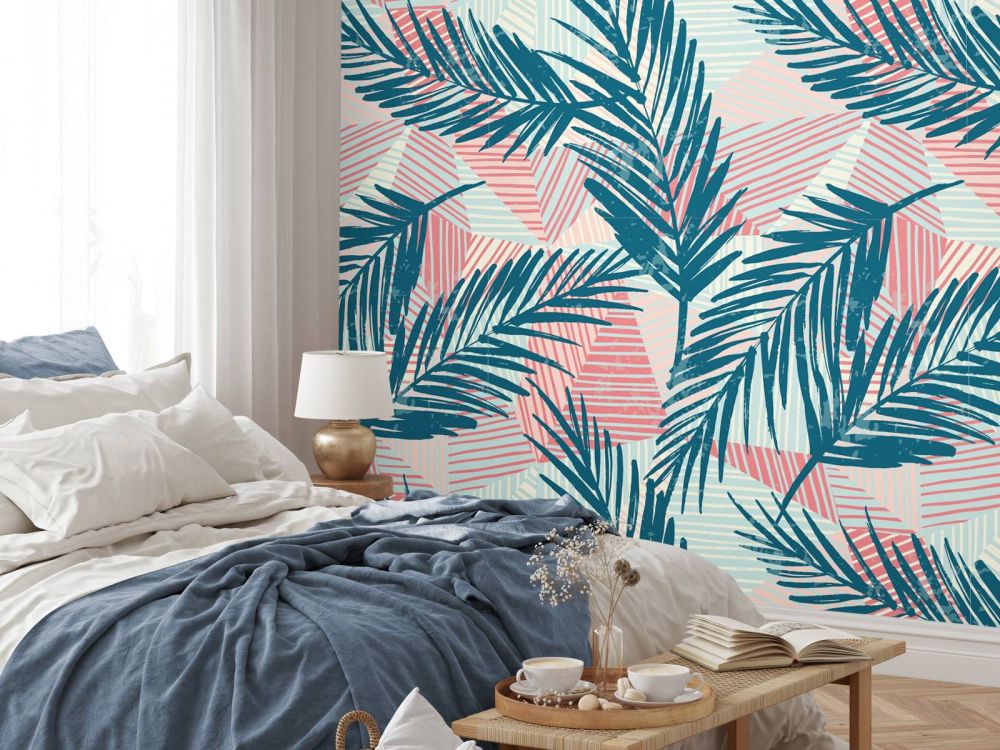 Abstracte palmbladeren