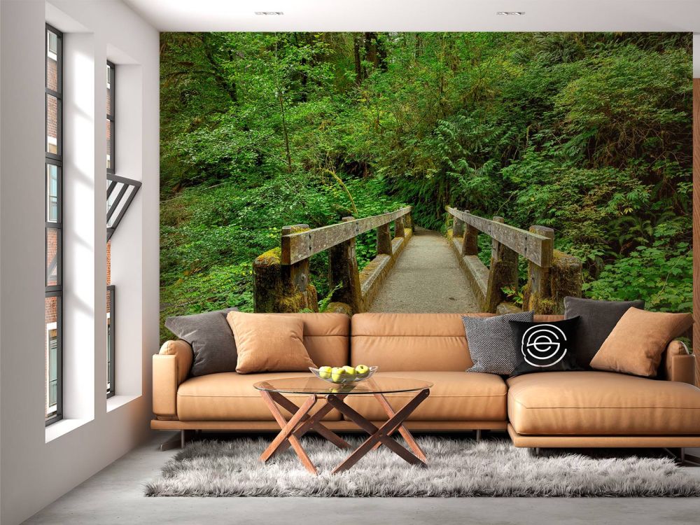 Brug in het bos