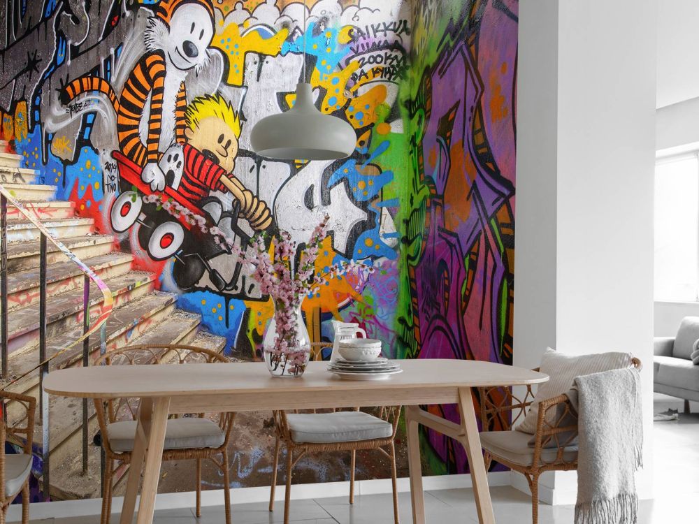Graffiti met trap
