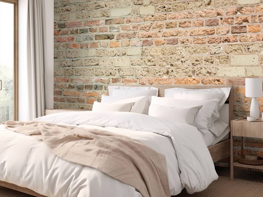 Muur met verschillende bakstenen
