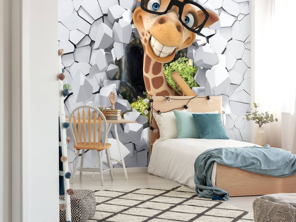 Grappige giraffe