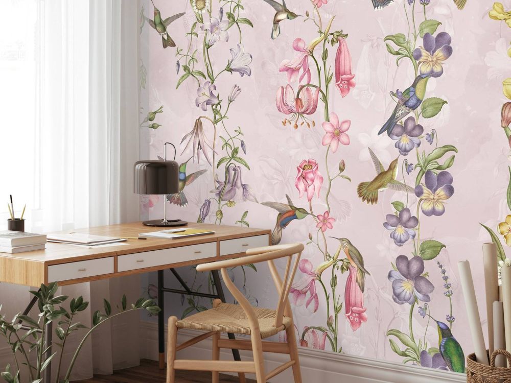 Weadow and Garden Flowers Pink