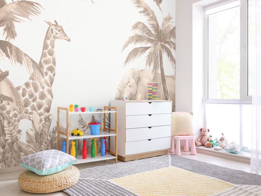 Jungle dieren taupe