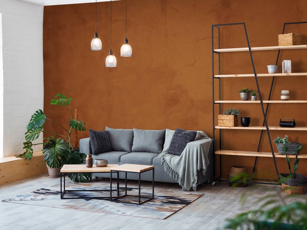 Roodbruin beton
