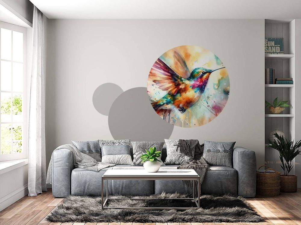 Iridescent Hummingbird Mid Flight