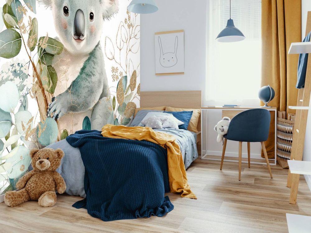 Schattige koala in eucalyptus