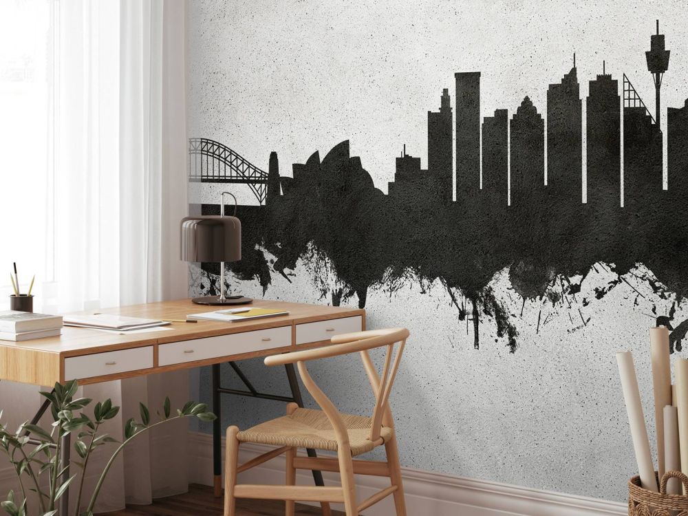 Waterverf skyline, Sydney