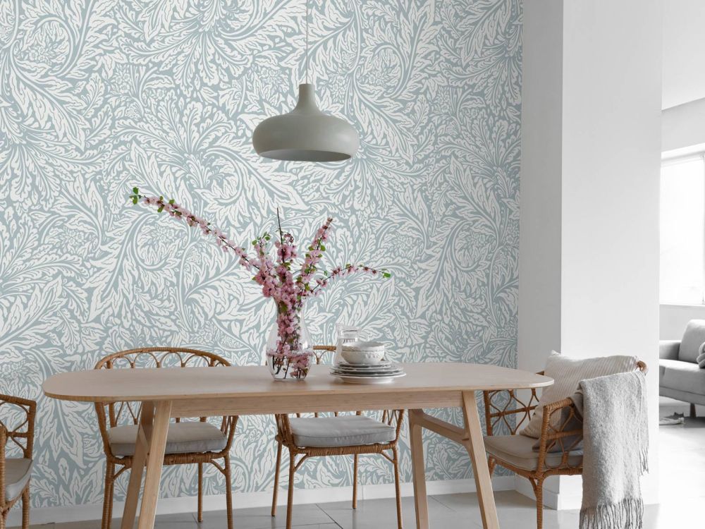 Morris Florals & Leaves - poeder blauw