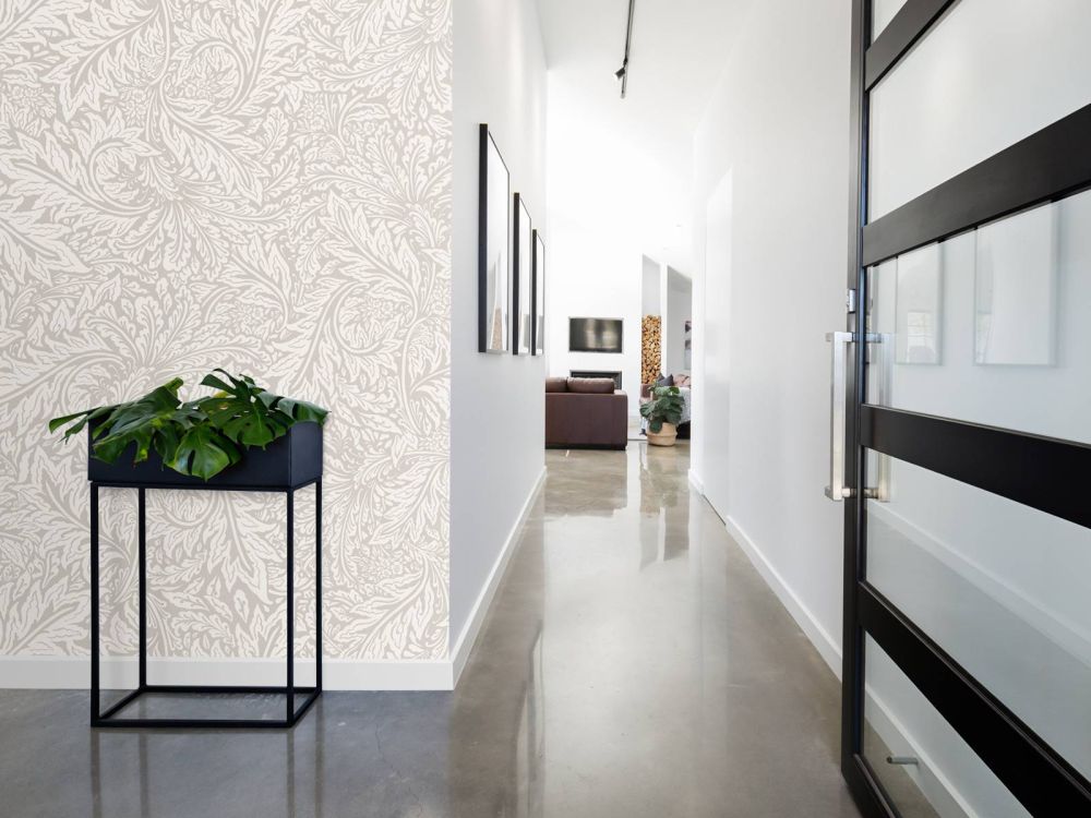 Morris Florals & Leaves - neutral beige