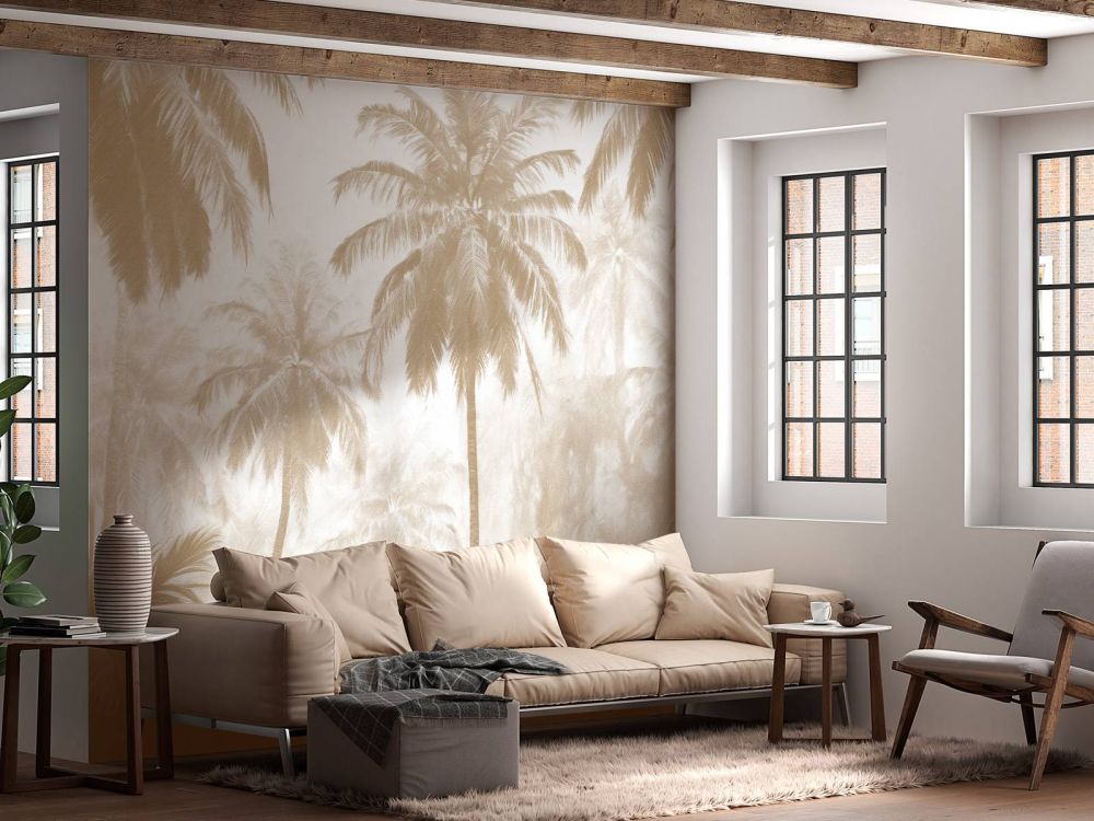 Nevelige Palmwoud, taupe