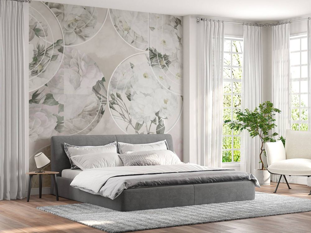 Timeless Floral Elegance - Soft White