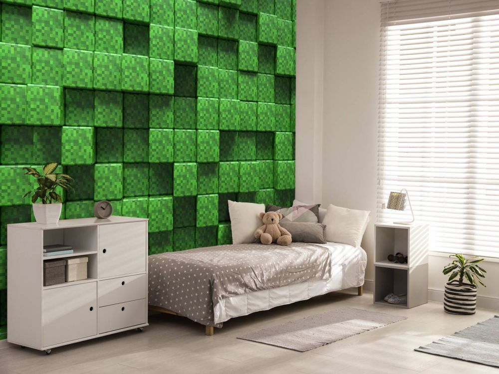 3D Minecraft gras