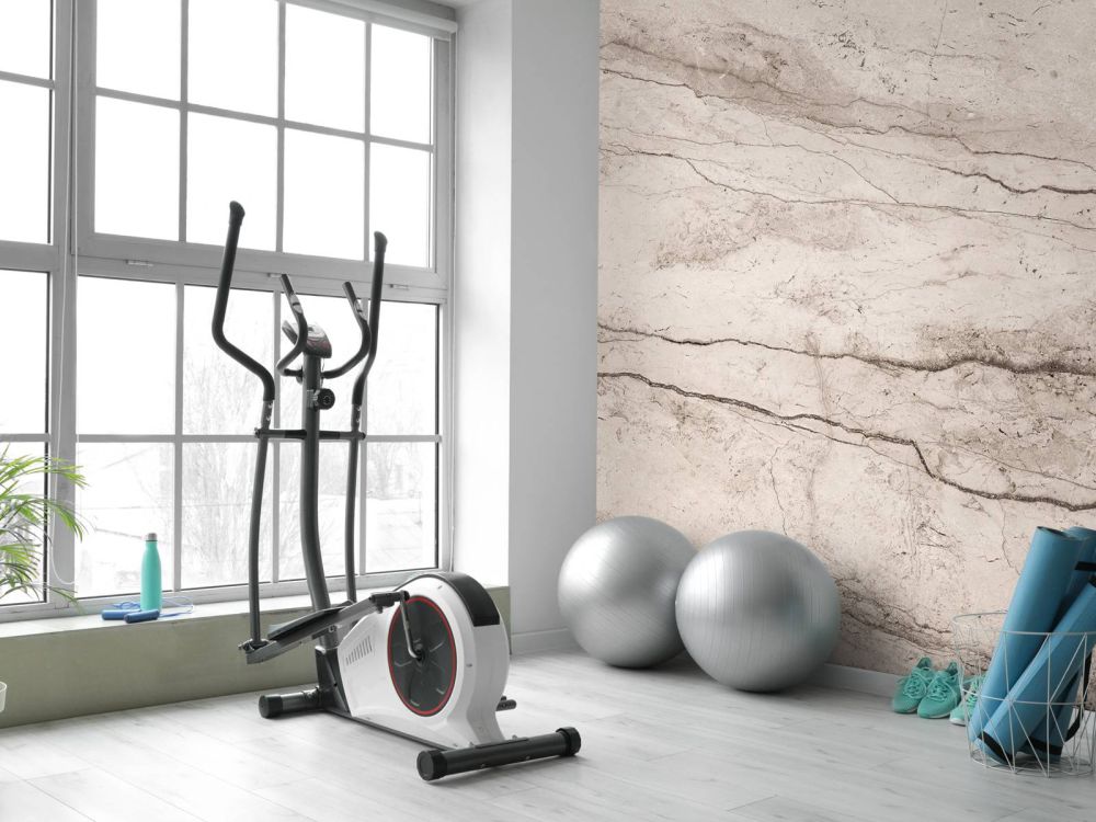 Gedetailleerd beige marmer