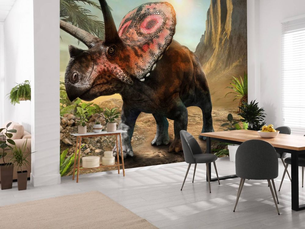 Torosaurus in het bos