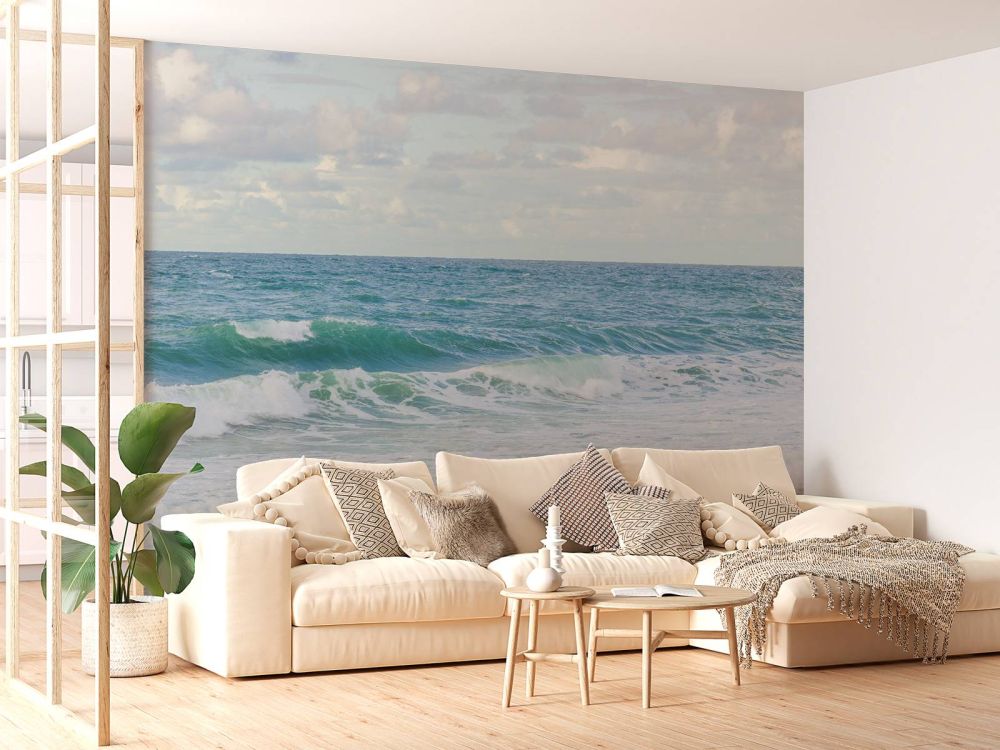 Zee met hoge golven