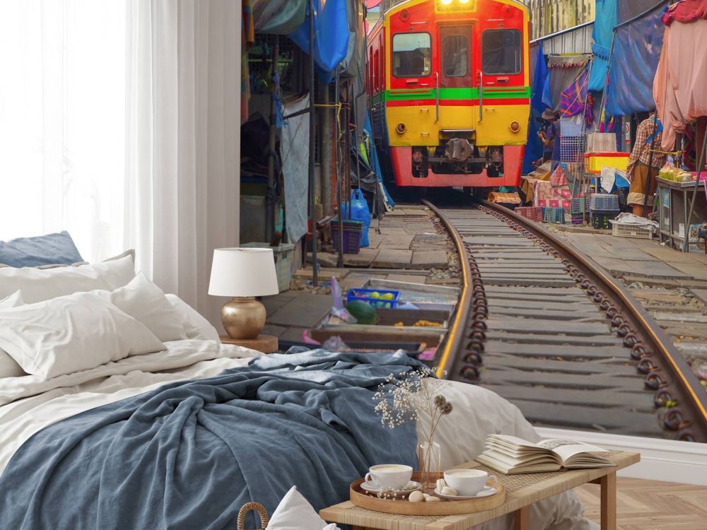 Trein op de markt