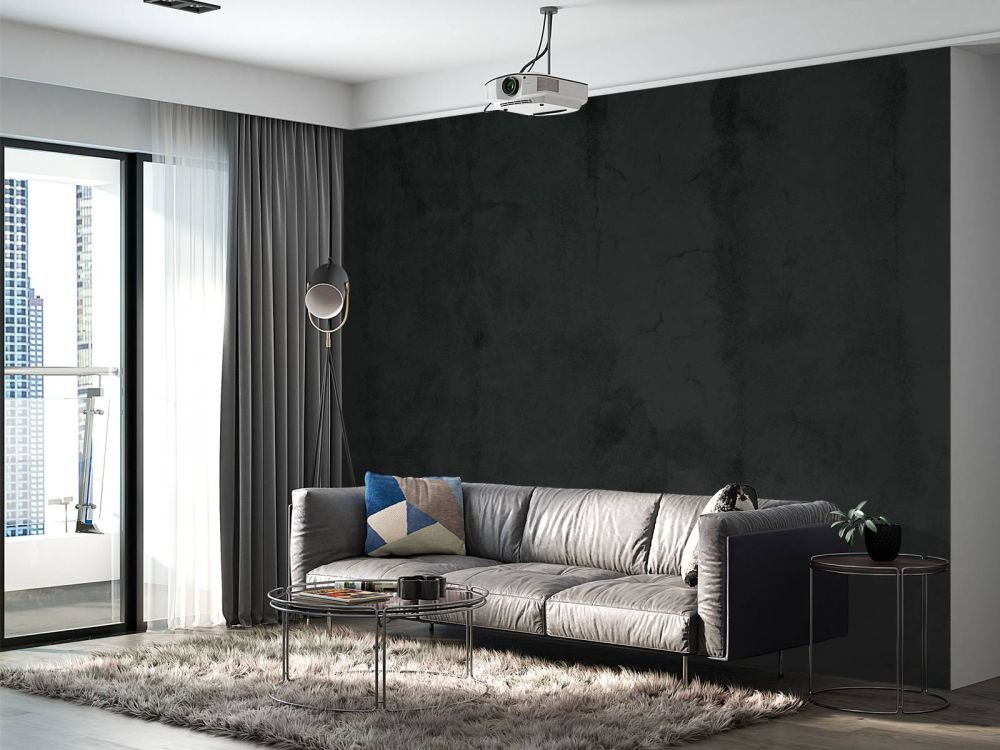 Zwartgrijs beton