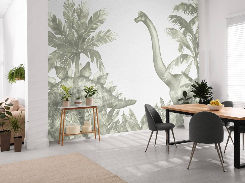 Dinosaurussen in groen