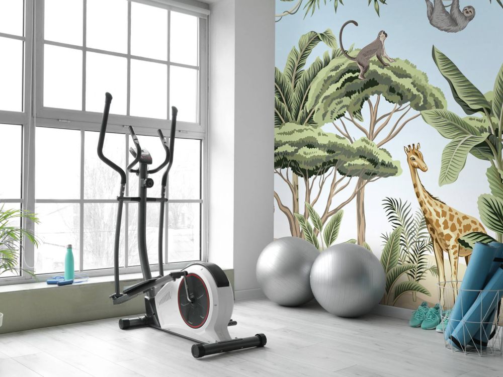 Patroon met jungle dieren