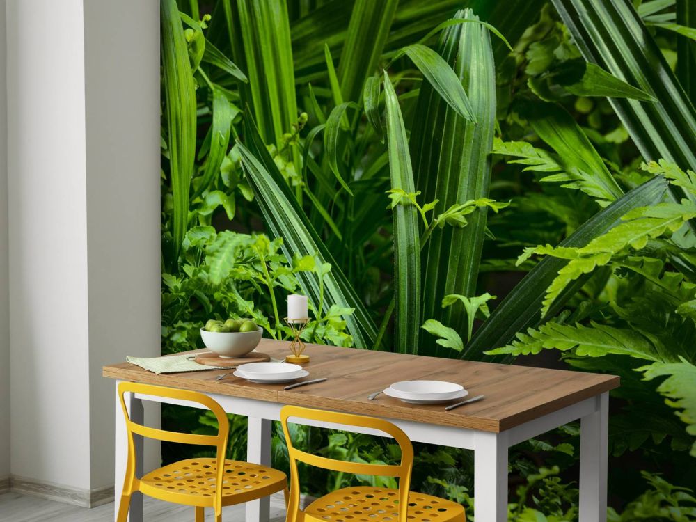 Panorama met planten