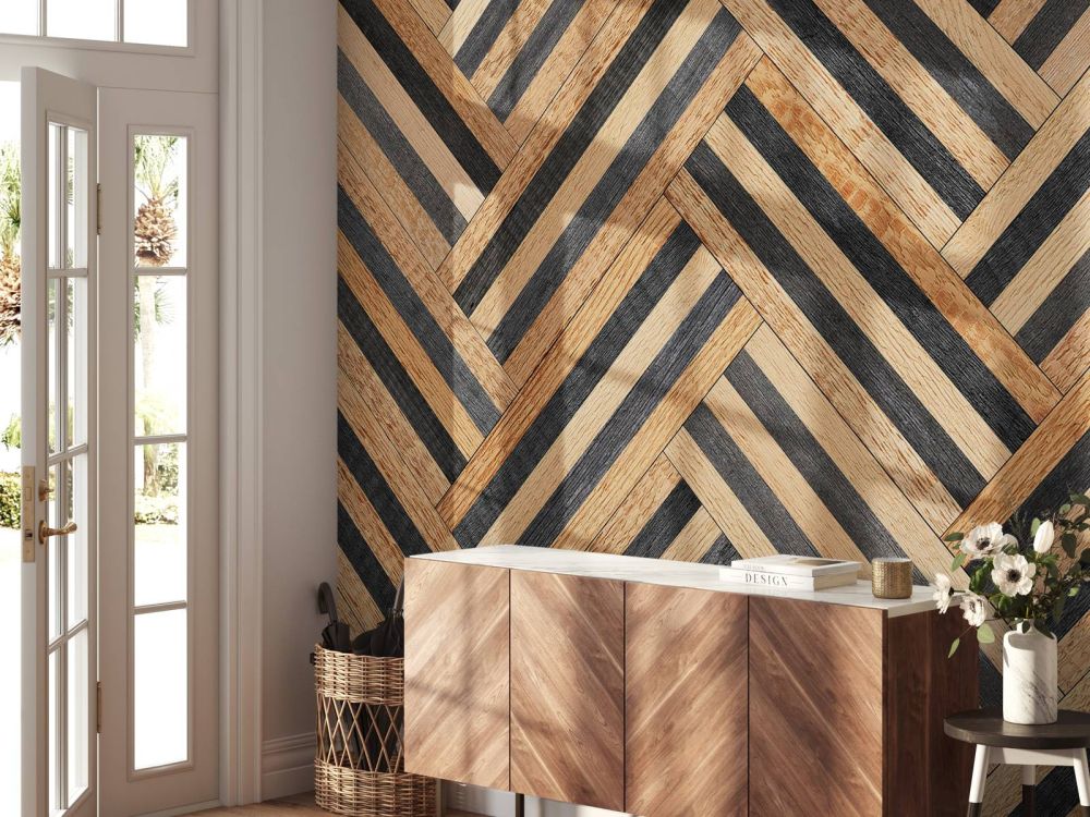 Visgraat van hout