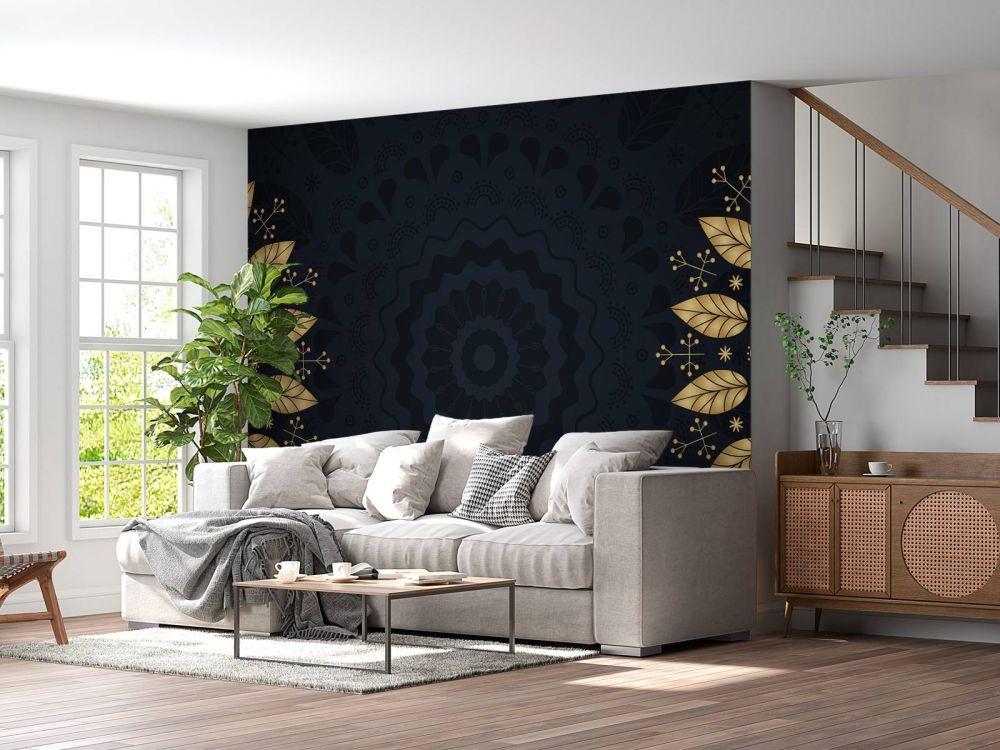 mandala's van bladeren